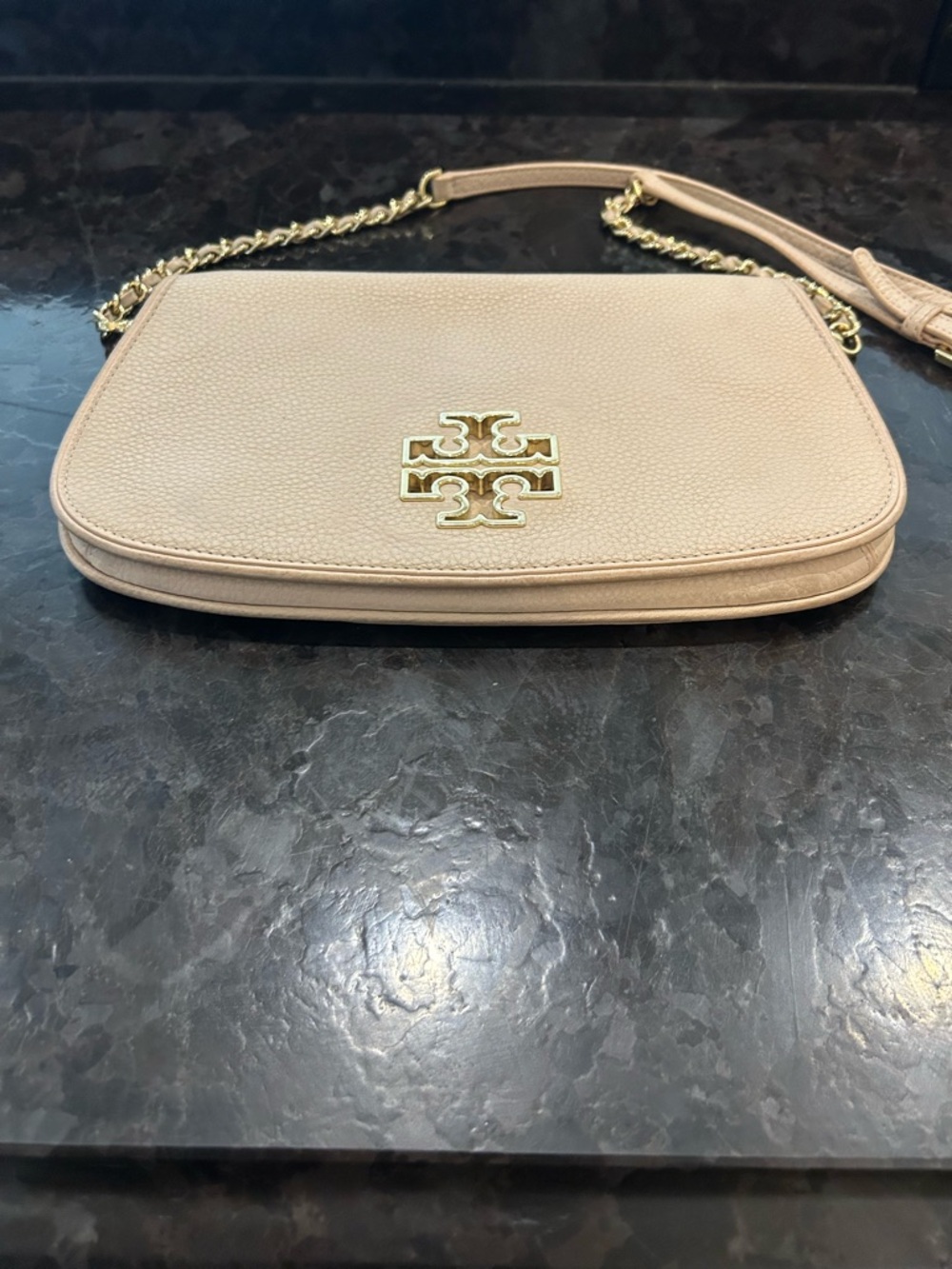 Tory Burch Britten leather crossbody Nude/Pink - Picture 3 of 8